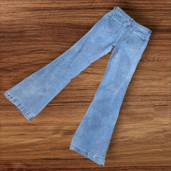 Kensie Savannah High Rise Flare Stretch Jeans - Picture 2 of 8